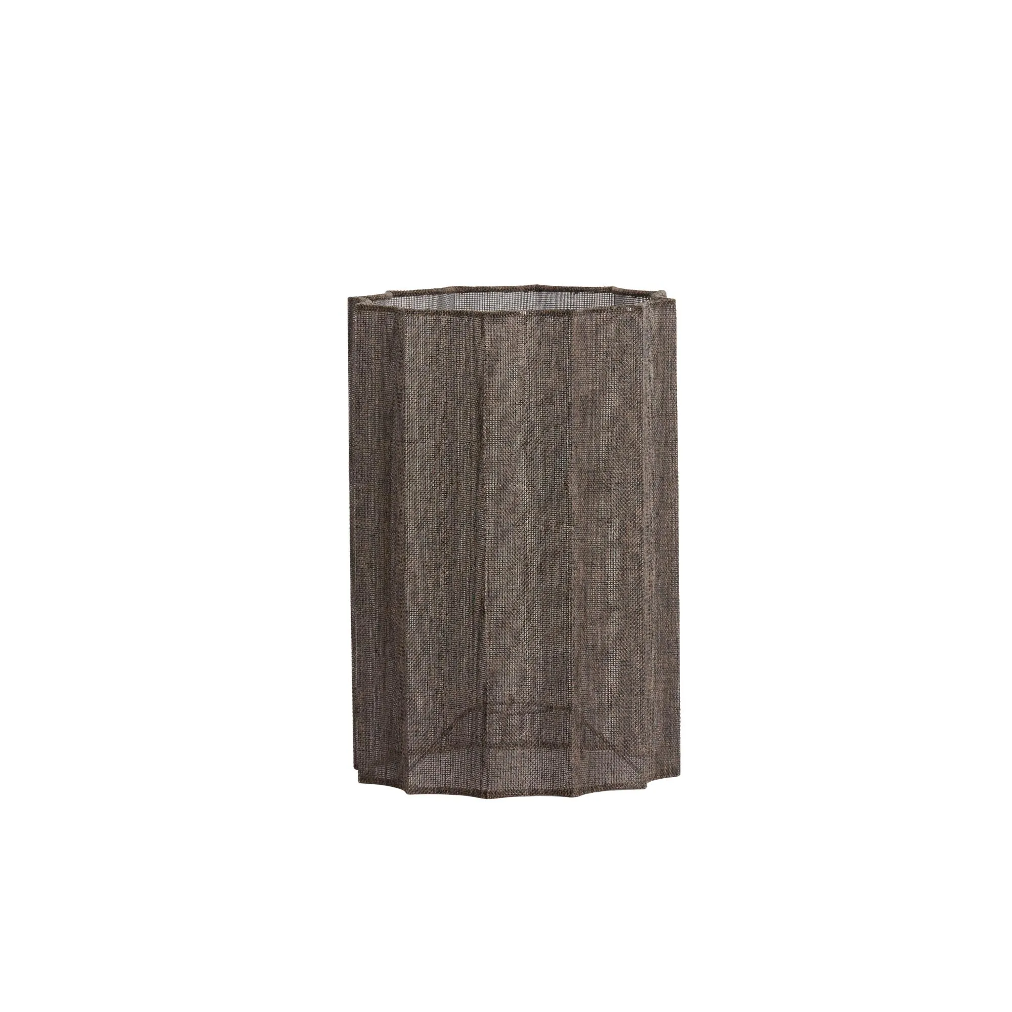 Abat-jour haut plissé marron Light & Living Disli