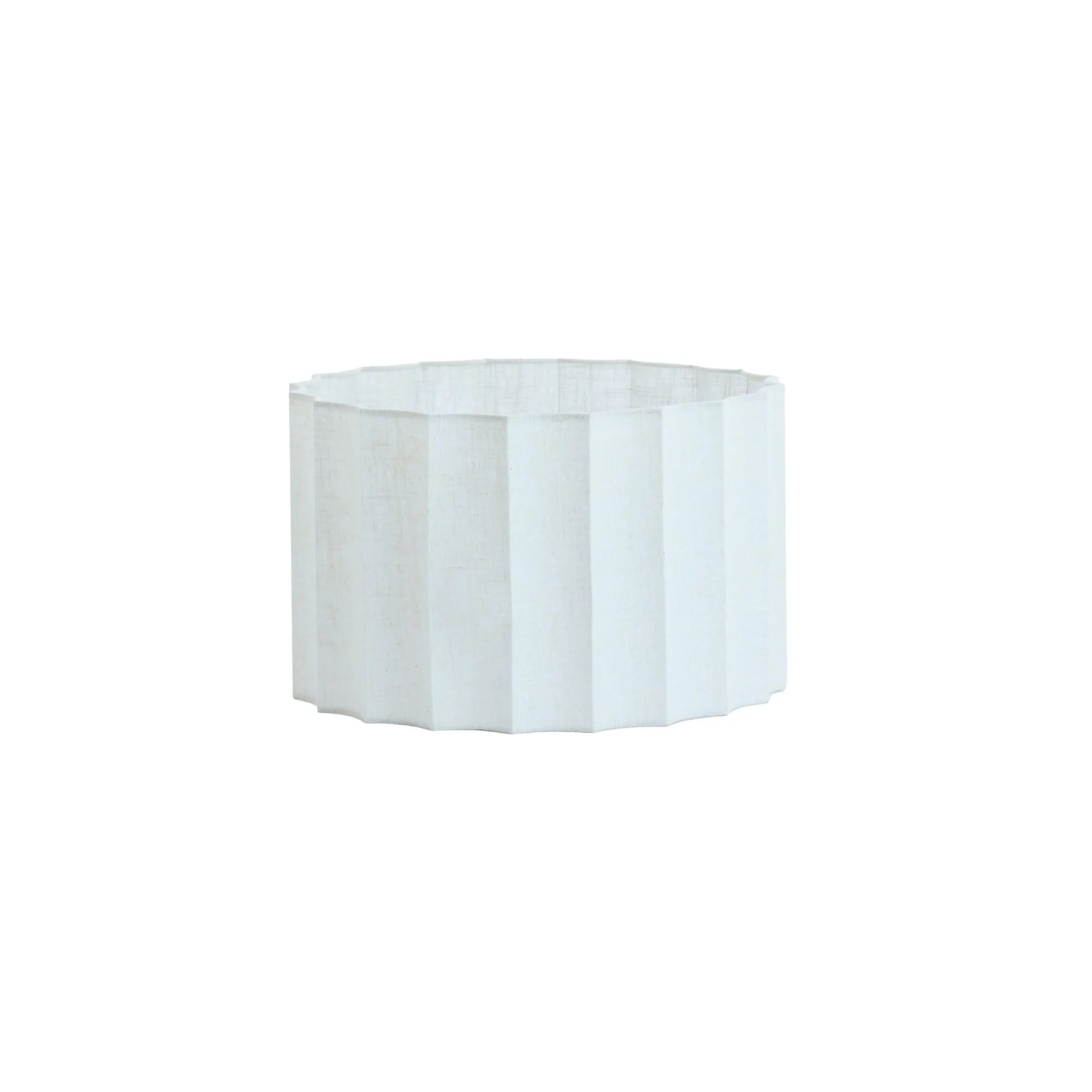Abat-jour cylindrique blanc plissé Light & Living Disli