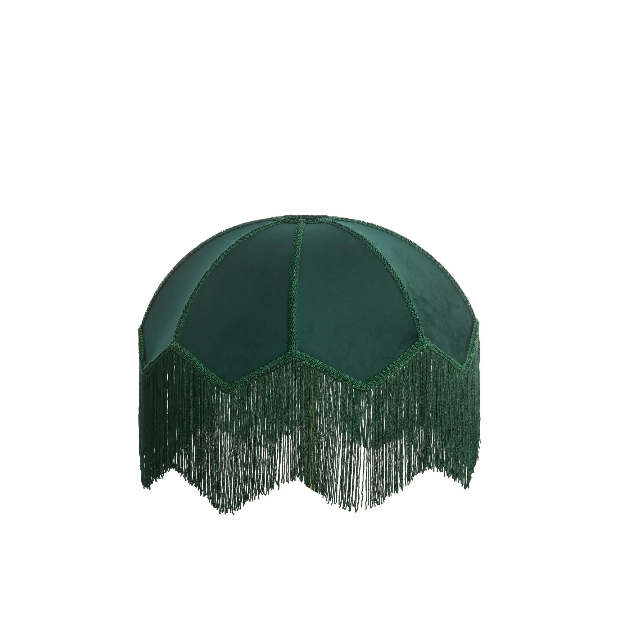 Abat-jour vintage vert en velours Light & Living Malacia