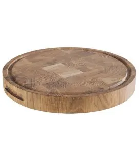 Planche à découper bois Ø 330 mm Profi Aps