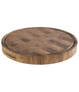 Planche à découper bois Ø 390 mm Profi Aps