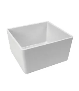 Bac rectangulaire blanc mélamine 16,2 cm Chunky Crock Dalebrook