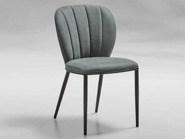 Chaise AMBRE tissu vert