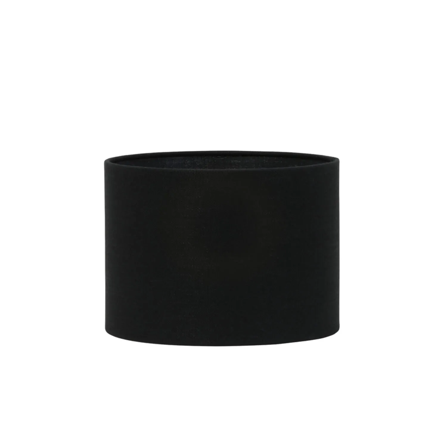 abat-jour cylindrique noir en tissu Light & Living Livigno – Ø 25 cm