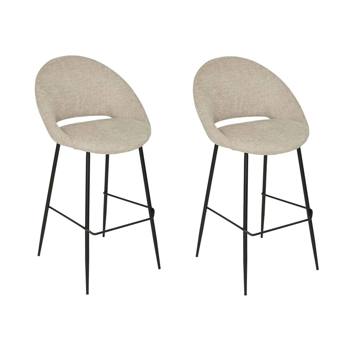 Lot de 2 tabourets de bar "Amago"