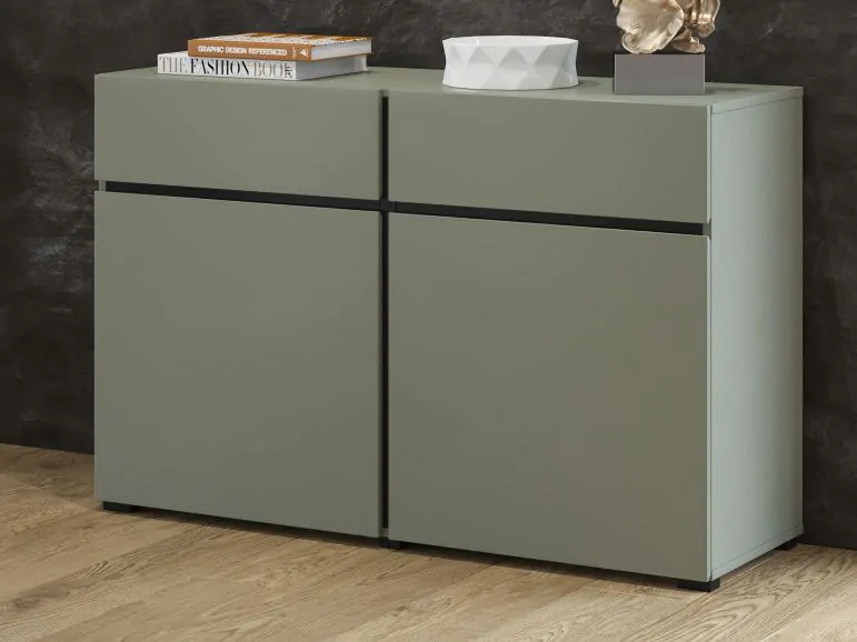 Commode CROSSAIR 2 portes 2 tiroirs vert