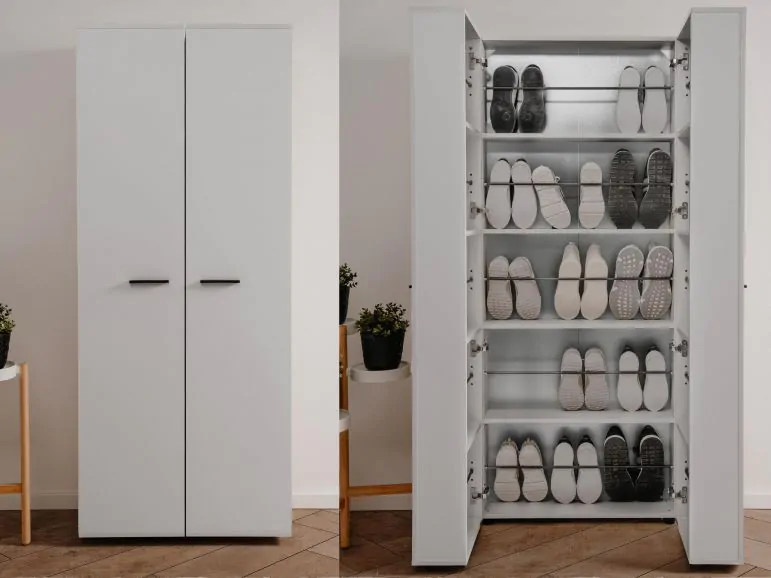 Armoire à chaussures LUGOCHA 2 portes blanc