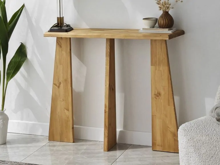 Console PETRA 100 cm chêne doré