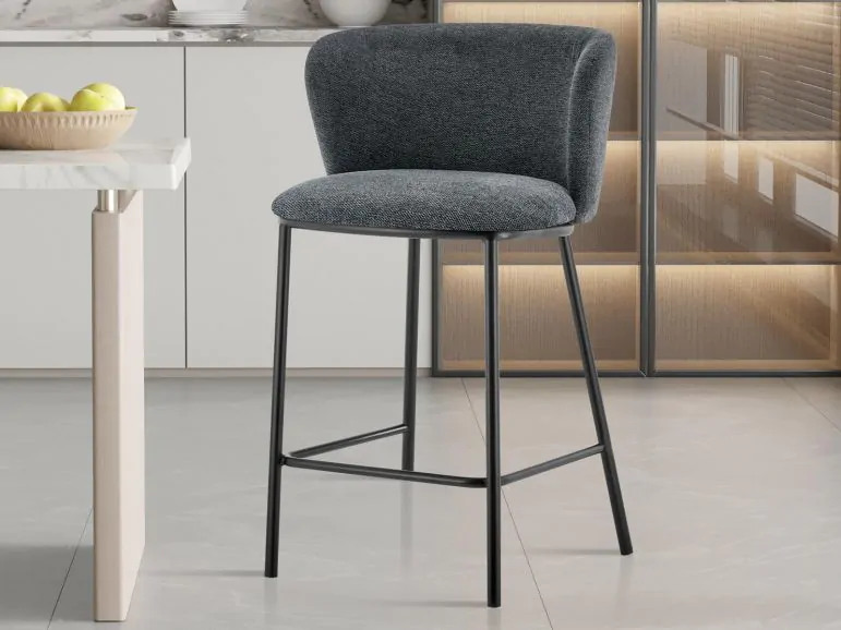 Tabouret de bar ARTOS gris foncé