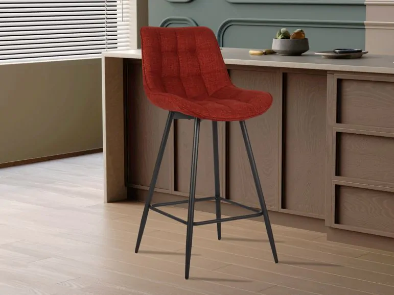 Tabouret de bar ARIBO rouge