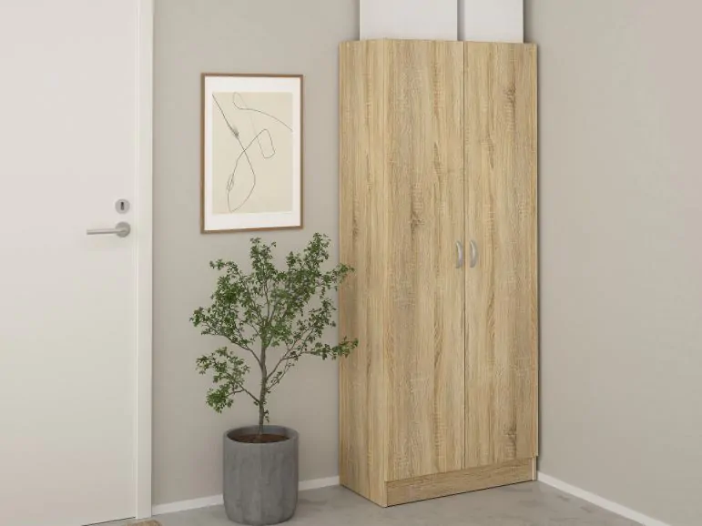 Armoire à chaussures FOCAMI 2 portes chêne