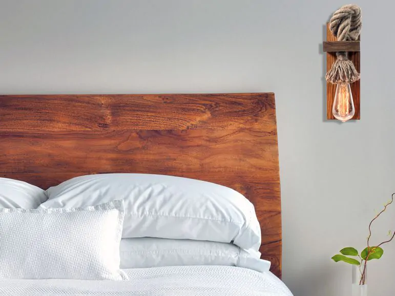 Applique murale ORVIETO 1 lampe brun