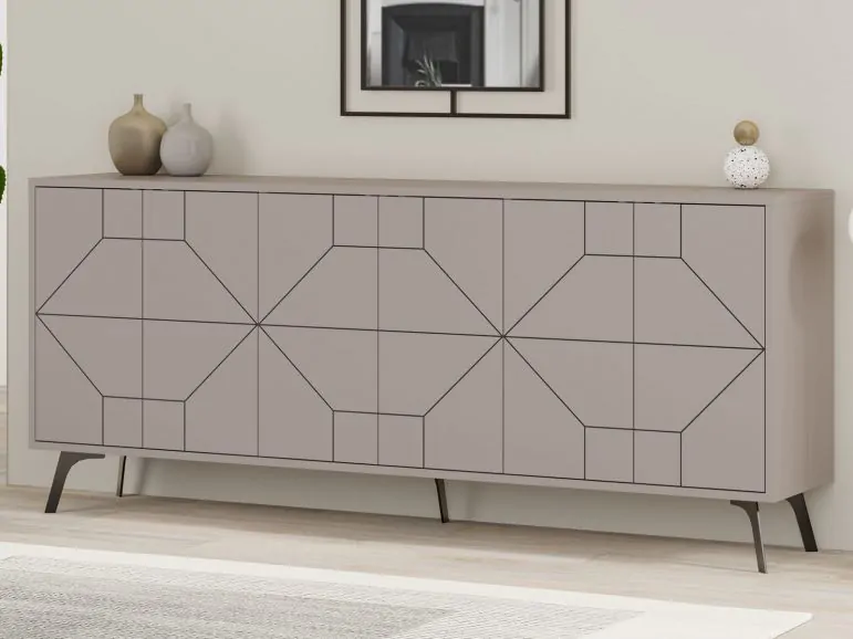 Buffet/bahut CHANI 6 portes moka