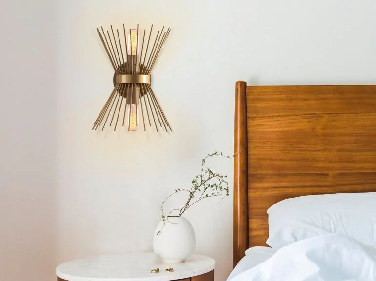 Applique murale CHUPADORES 2 lampes doré