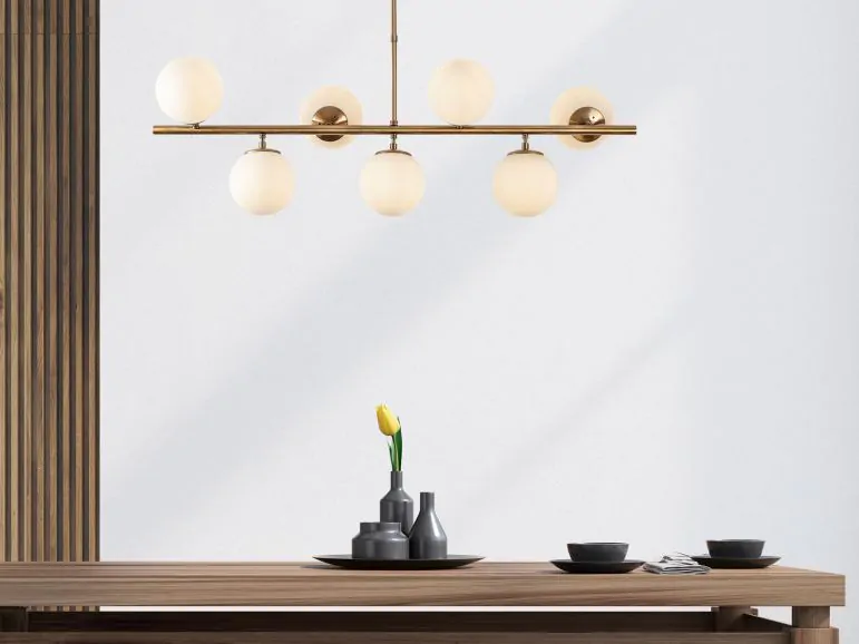 Plafonnier KAVARATTI 7 lampes vintage