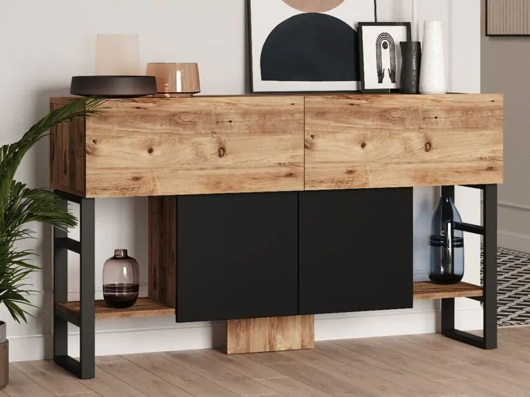 Console MELANIE 4 portes pin atlantique