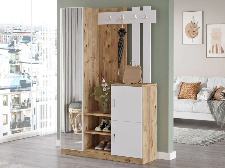 Vestiaire DAVE pin atlantique/blanc