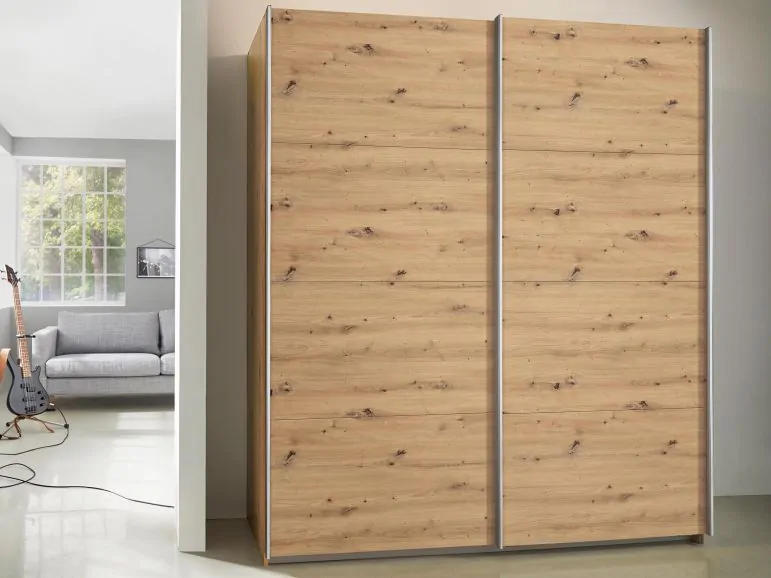 Armoire TAPAS 2 portes 181 cm chêne artisan