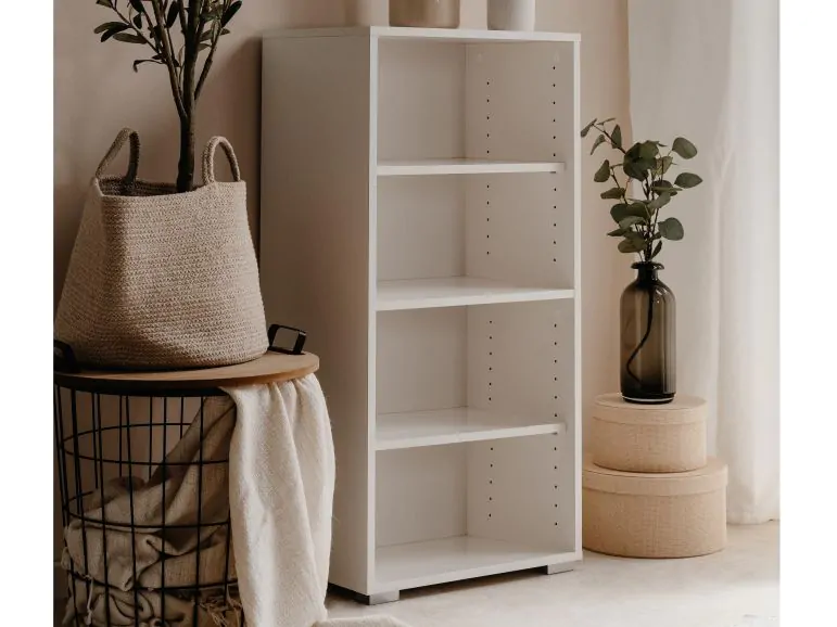 Armoire de bureau FINNET 3 étagères blanc