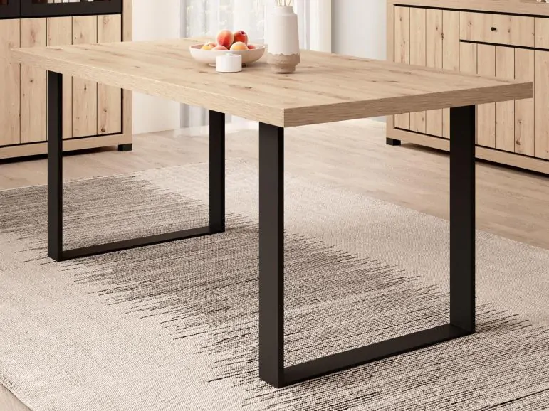 Table repas DIJONA 90x180 cm chêne artisan