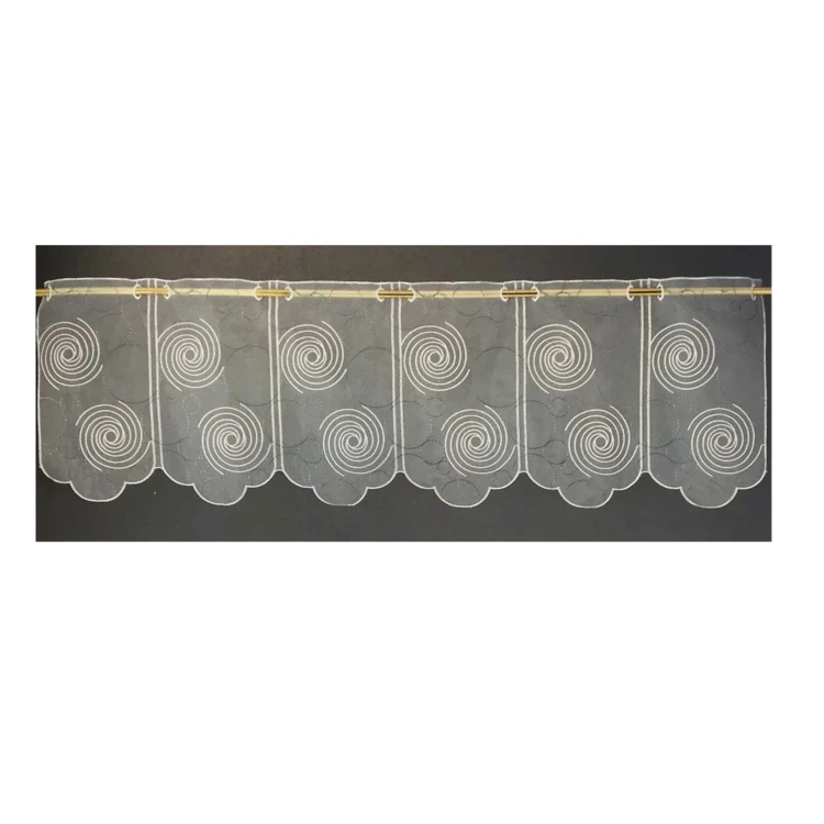 Brise bise en organza brodé crème