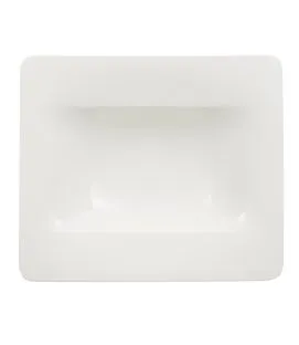 Assiette creuse rectangulaire ivoire porcelaine bone china 24x21 cm Modern Grace Villeroy & Boch