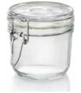 Bocal avec couvercle hermétique transparent verre Ø 9,84 cm Fido Bormioli Rocco