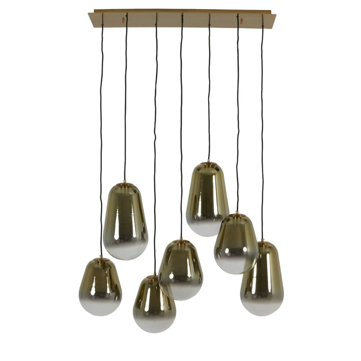 Suspension avec multiples petits abat-jours en verre Light & Living Maeve – l. 100 cm