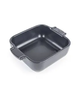 Plat à four carré ardoise porcelaine 18 cm Céramique Peugeot Saveurs