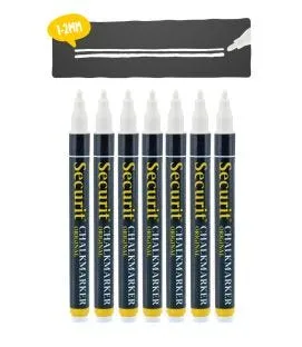 Feutre craie pointe moyenne Ø 1,7 cm 14,2 cm Securit (8 pièces)