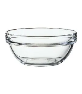 Coupelle rond transparent verre trempé Ø 13,8 cm Empilable Arcoroc