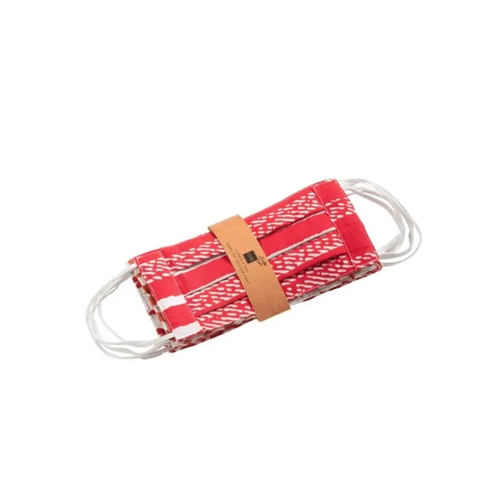 Zomeria, masque de protection, coton rouge