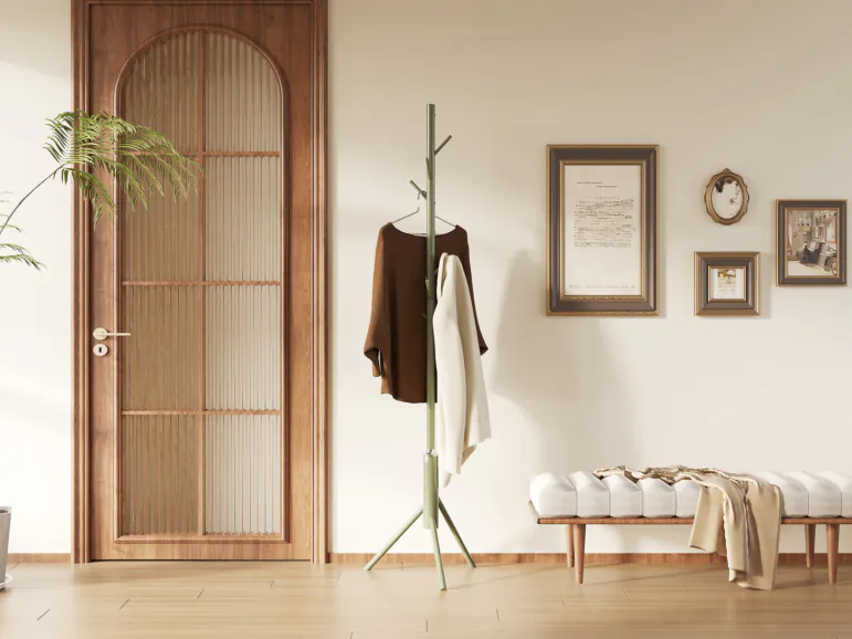 Porte-manteau KARISSA 8 crochets vert