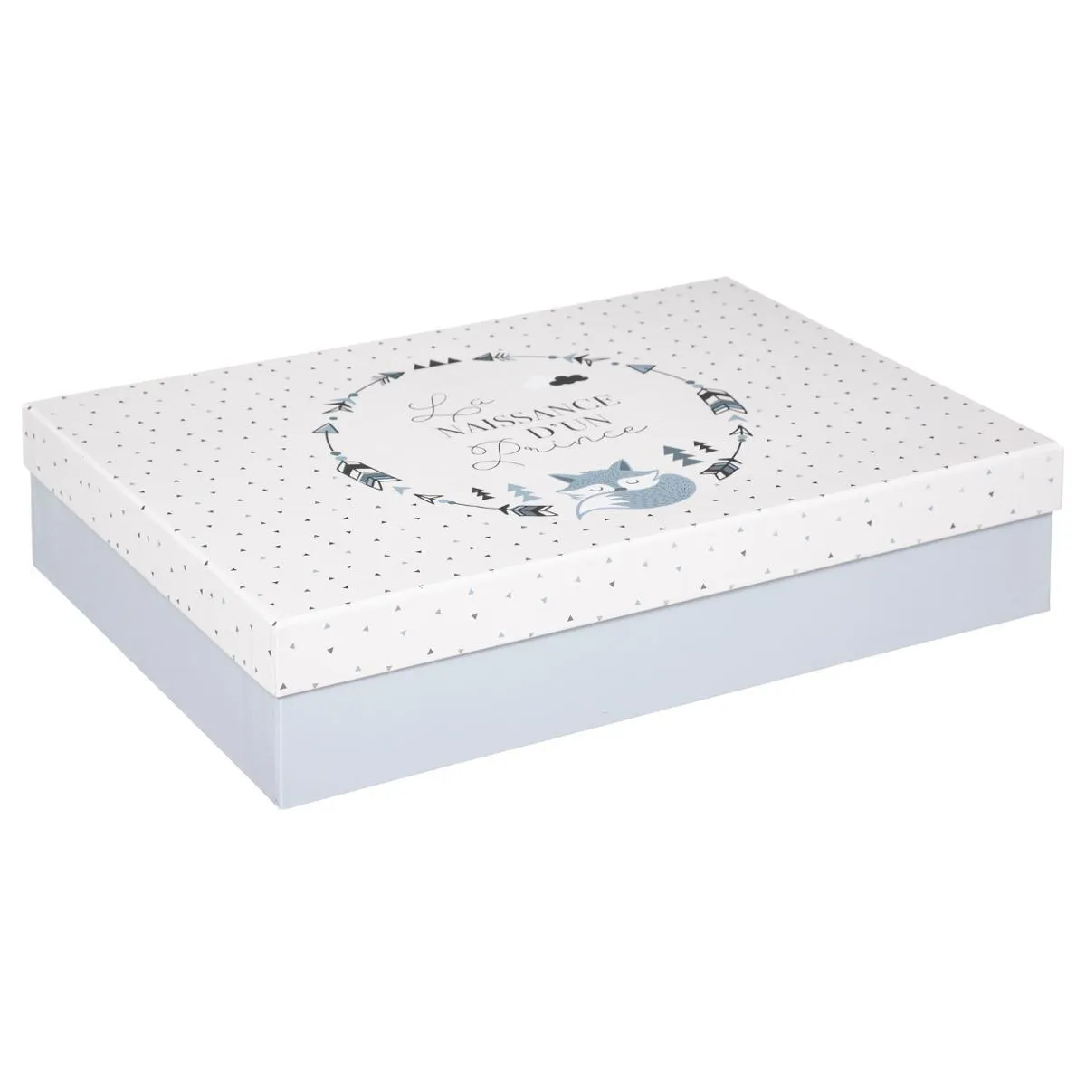 COFFRET EMPREINTE RENARD D.38X8.4X26.8CM