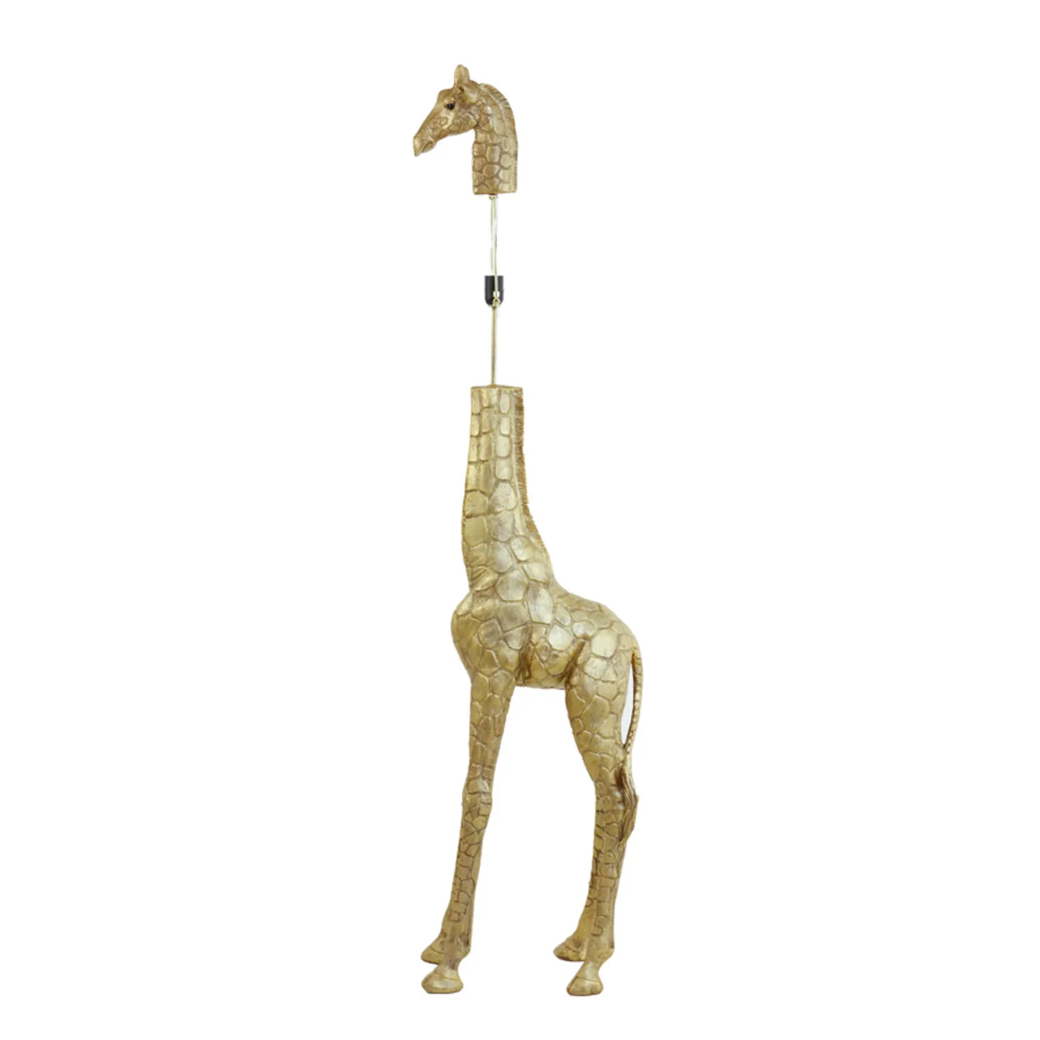Grand lampadaire girafe doré Light & Living Giraffe – H. 184 cm