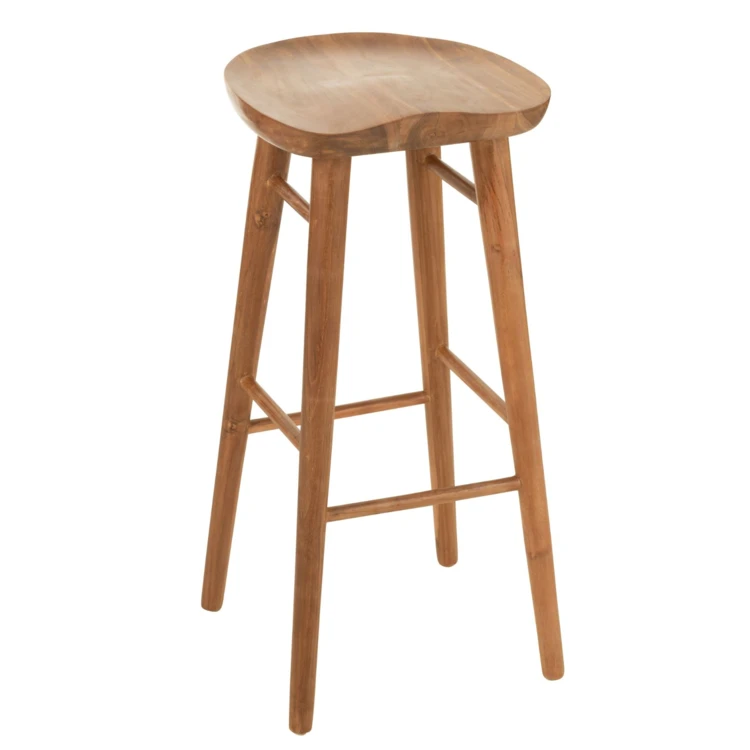 Tabouret de bar en teck design