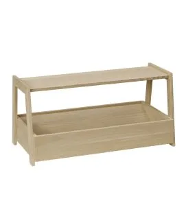 étagère 2 niveaux chêne 54x26,5x26,5 cm Valo Aps