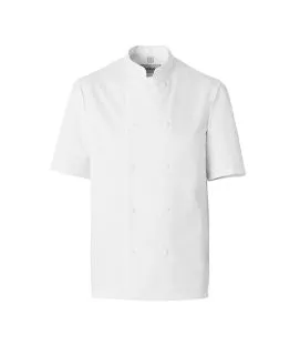 Veste de cuisine homme manche courte blanc S Ideal Molinel
