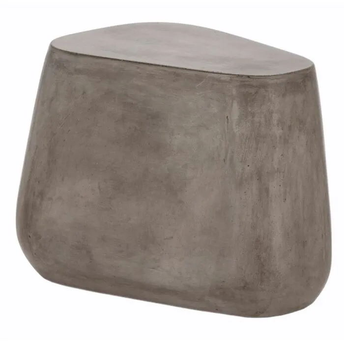 Ankara, table d'appoint, ciment gris antracite