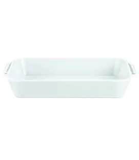 Plat rectangulaire blanc porcelaine culinaire 44,5x26 cm Pillivuyt