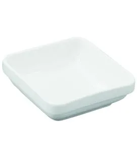 Ravier carré blanc porcelaine culinaire 11 cm Pillivuyt