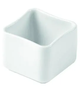 Ravier carré blanc porcelaine culinaire 6 cm Odyssee Pillivuyt