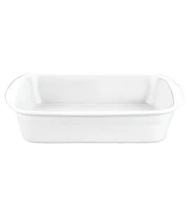 Plat à lasagnes rectangulaire blanc porcelaine culinaire 34x25 cm Pillivuyt