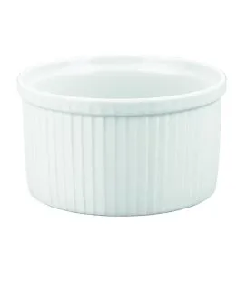 Moule à soufflé rond blanc porcelaine culinaire Ø 14,5 cm Pillivuyt