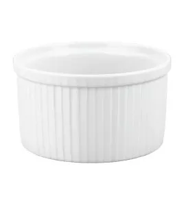 Moule à soufflé rond blanc porcelaine culinaire Ø 20,5 cm Pillivuyt
