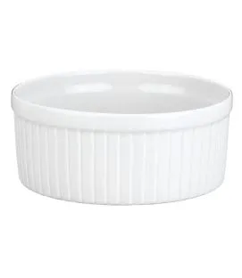 Moule à soufflé rond blanc porcelaine culinaire Ø 10 cm Pillivuyt