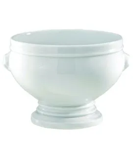 Soupière tête de lion rond blanc porcelaine culinaire Ø 9 cm Pillivuyt