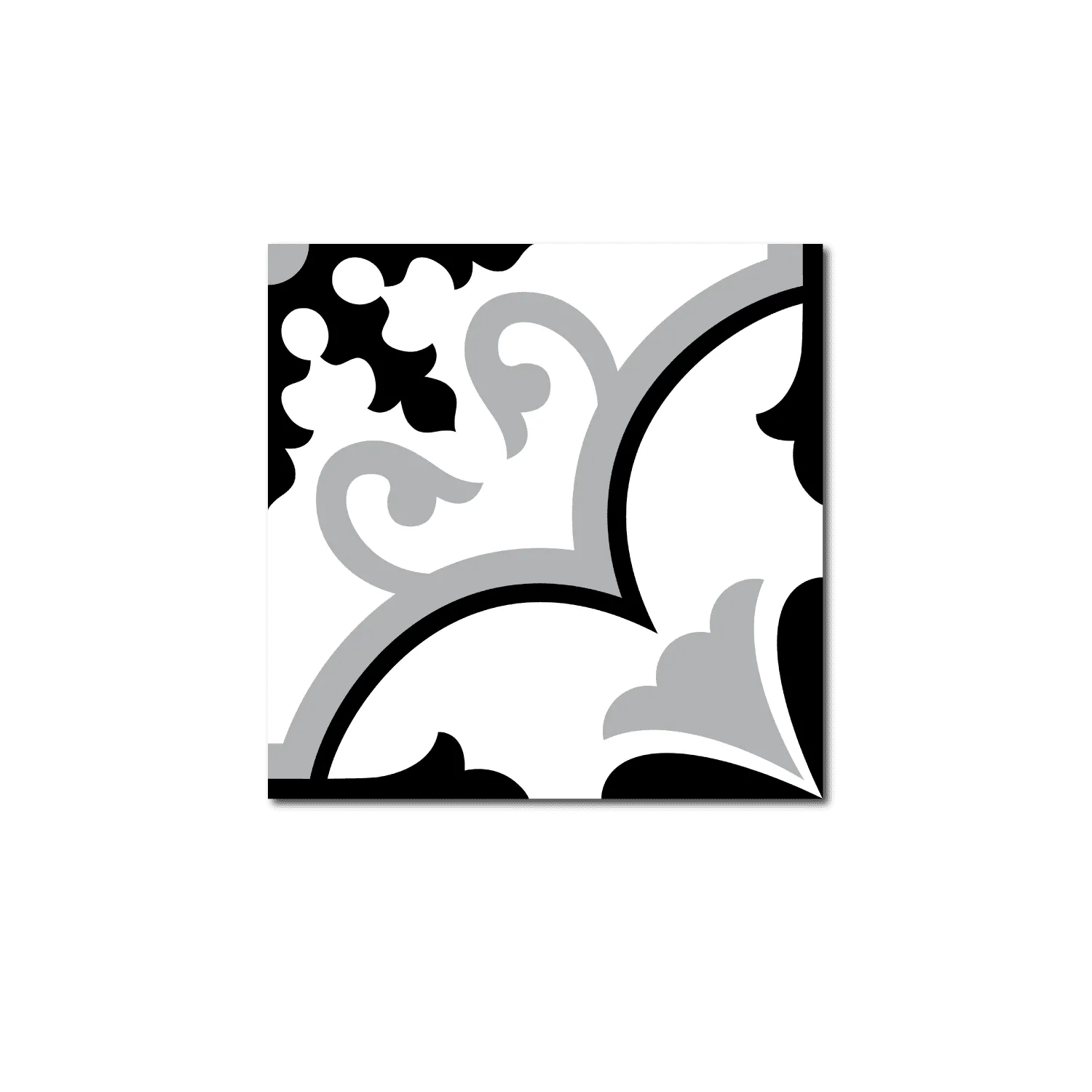 Grosfillex Revêtement adhésif SOCHIC SQUARE VOLUTE noir - 4MURS