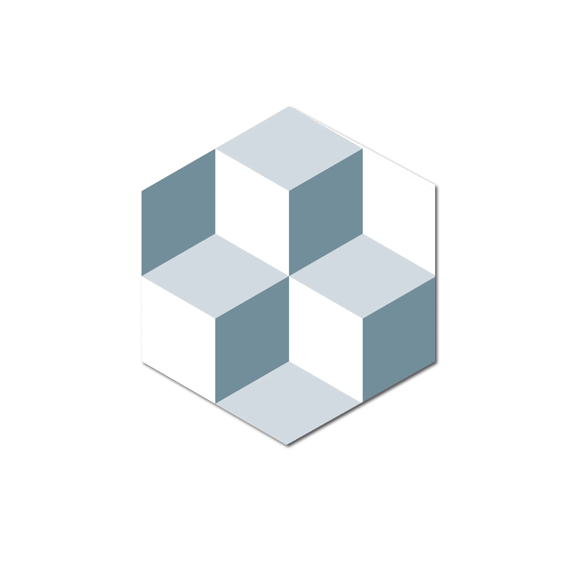 Grosfillex Revêtement adhésif SOCHIC DIAMOND KUBE bleu - 4MURS