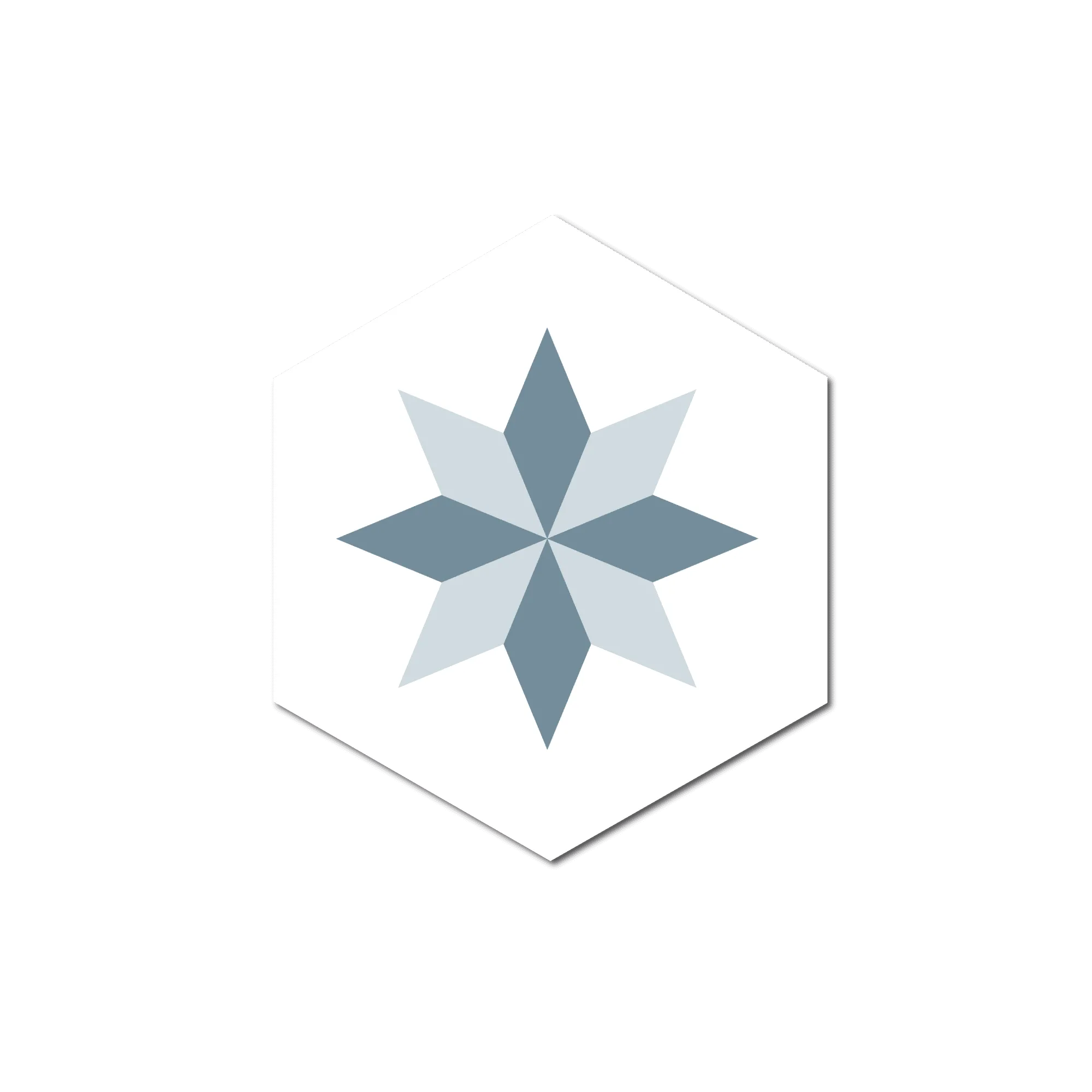 Grosfillex Revêtement adhésif SOCHIC DIAMOND ROSACE bleu - 4MURS